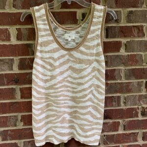 LOFT Lou & Grey Sleeveless Sweater, Size Medium